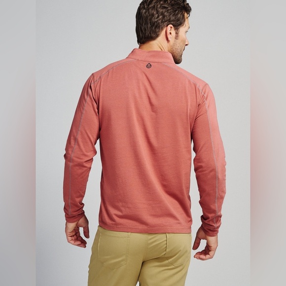 TASC Performance Blue Carrollton Lightweight Quarter Zip Size Medium Bamboo - Picture 3 of 9